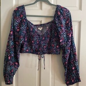Flower Aeropostale crop top XL